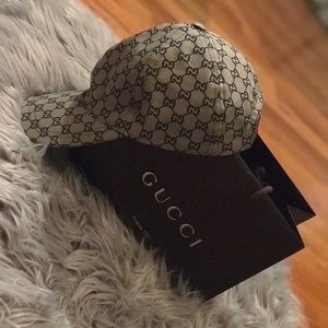 Auth Gucci baseball cap